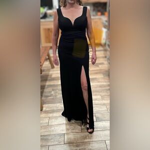 Emerald Sundae Women’s Black Fit and Flare Dress